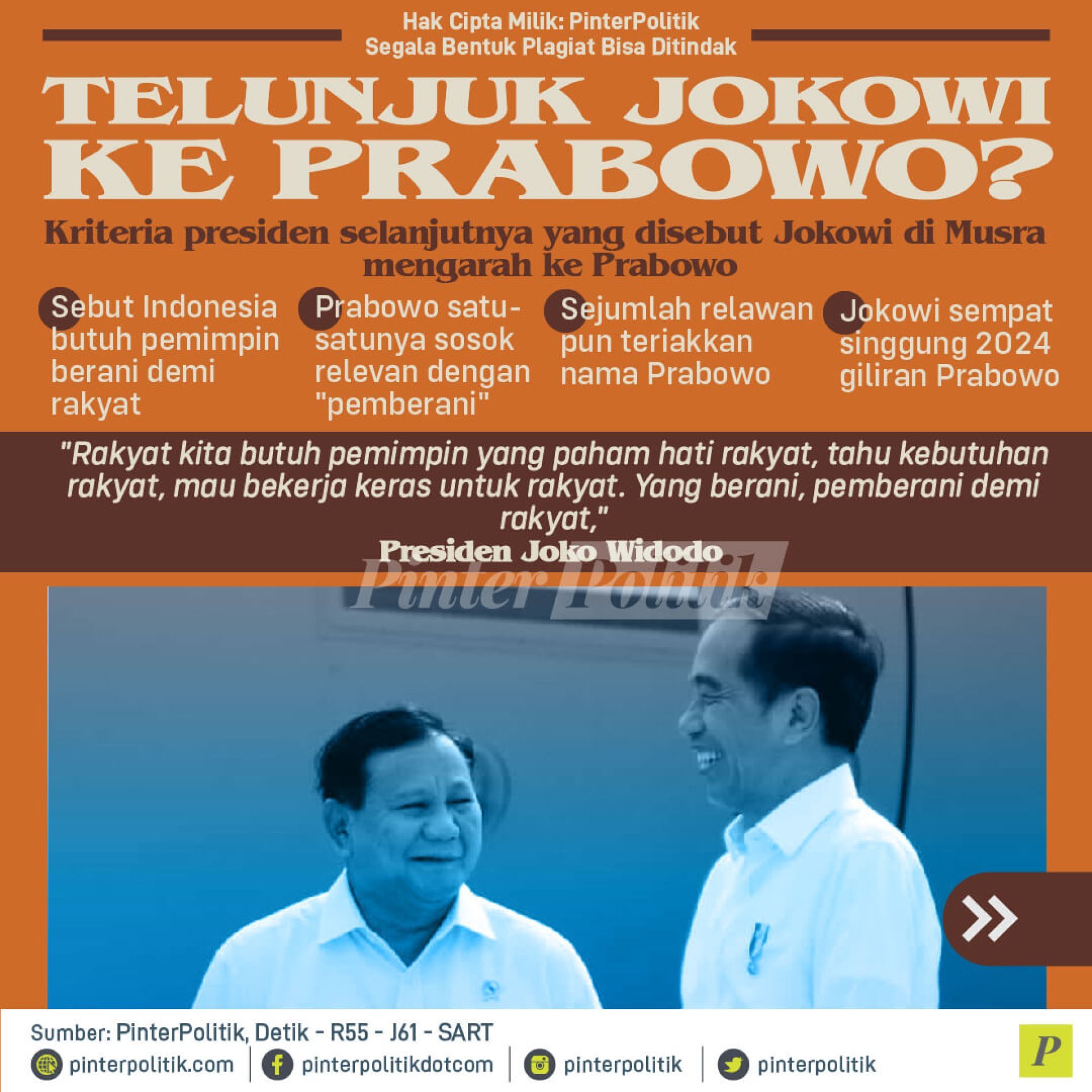 Telunjuk Jokowi Ke Prabowo