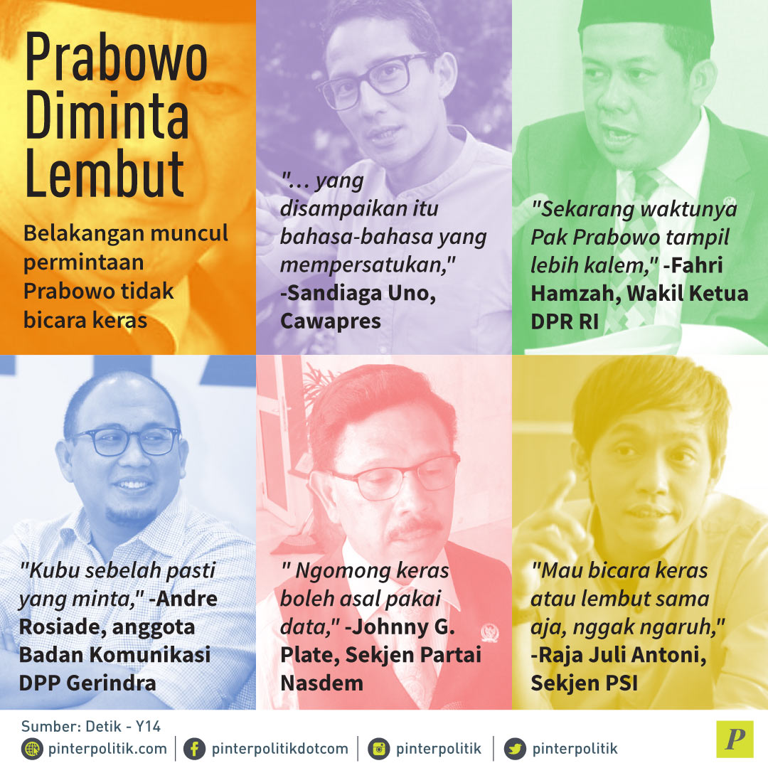Prabowo tampil lebih Kalem