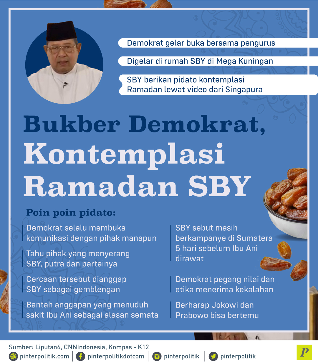 Kontemplasi Ramadan SBY di Bukber Demokrat