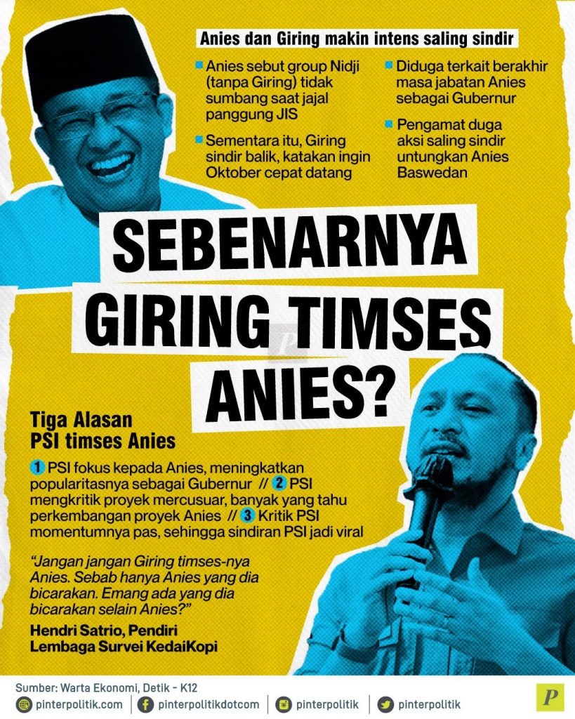 Sebenarnya Giring Tim Sukses Anies? - PinterPolitik.com