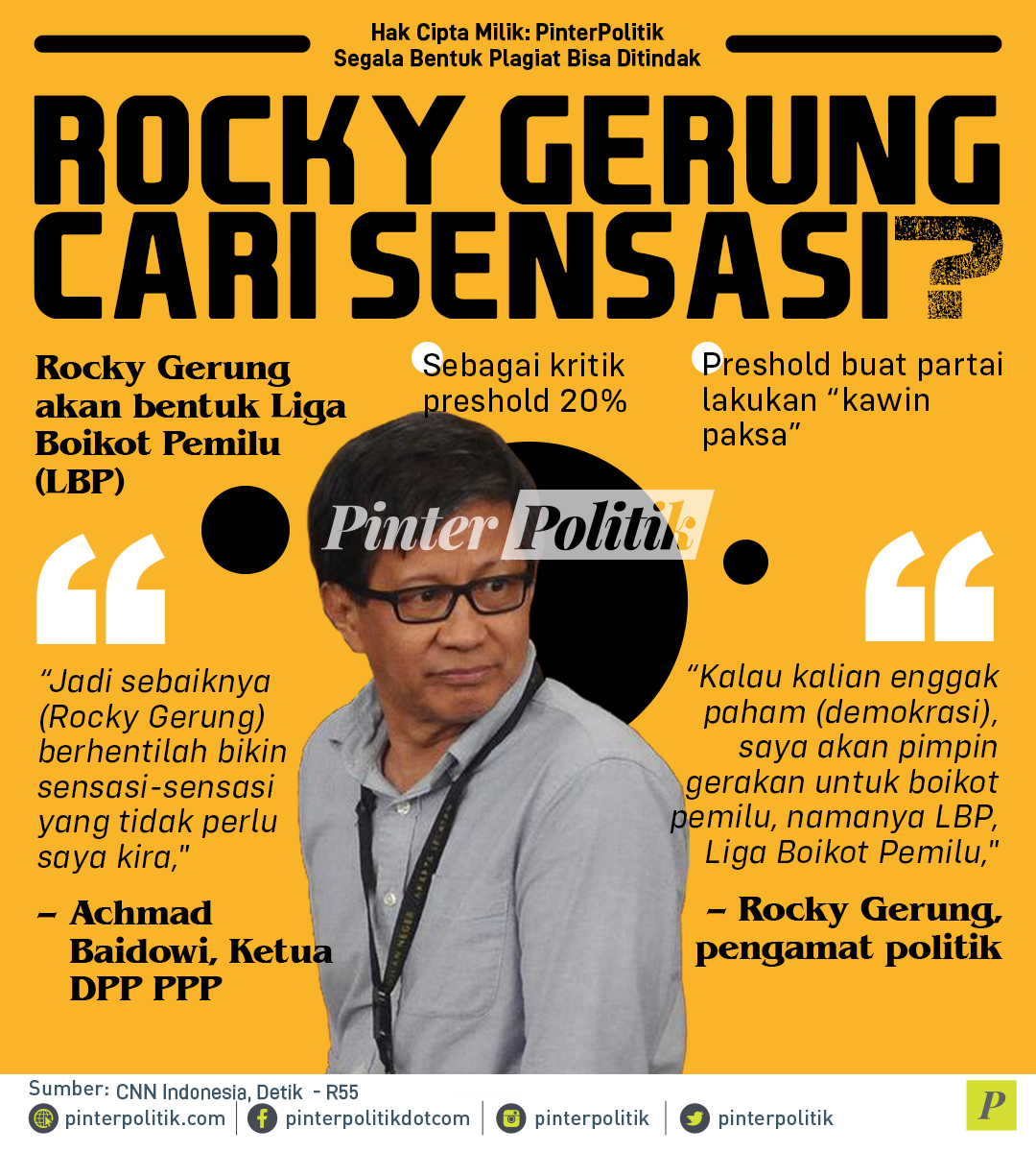 Rocky Gerung Cari Sensasi?