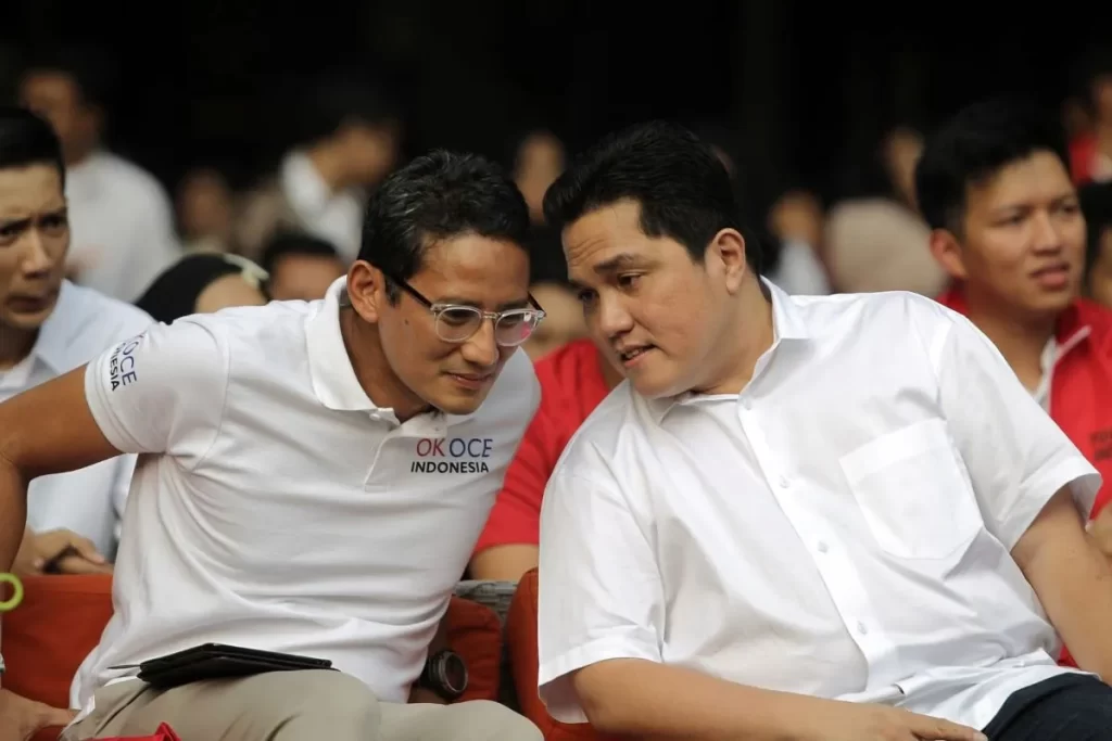 perang event sandiaga vs erick