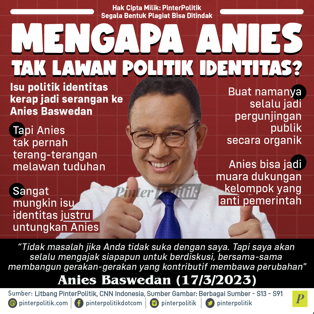 Mengapa Anies Tak Lawan Politik Identitas?