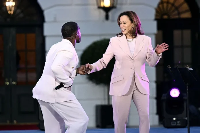 kamala harris lampaui taylor swift