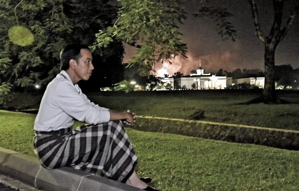 PRESIDEN JOKOWI RAYAKAN TAHUN BARU DI ISTANA BOGOR