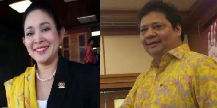 Airlangga Vs Titiek Untuk Golkar