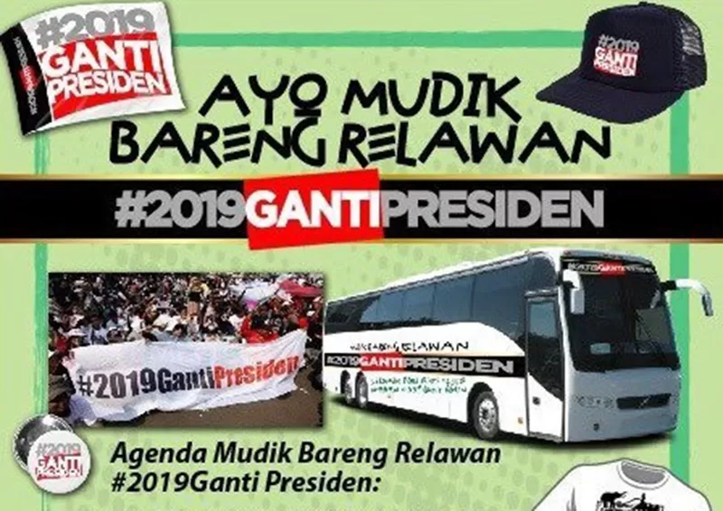 Mudik Unfaedah #2019GantiPresiden