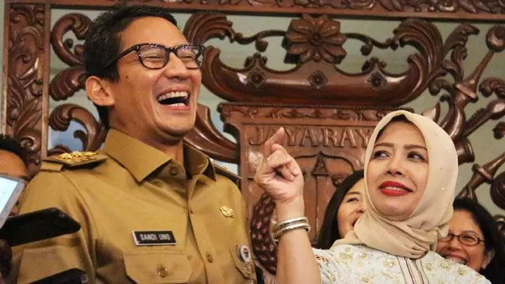 Sandiaga Tak Tahan Tawa