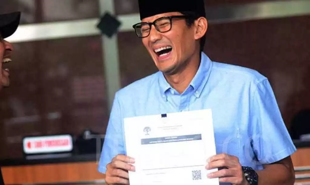 uang kampanye sandiaga uno