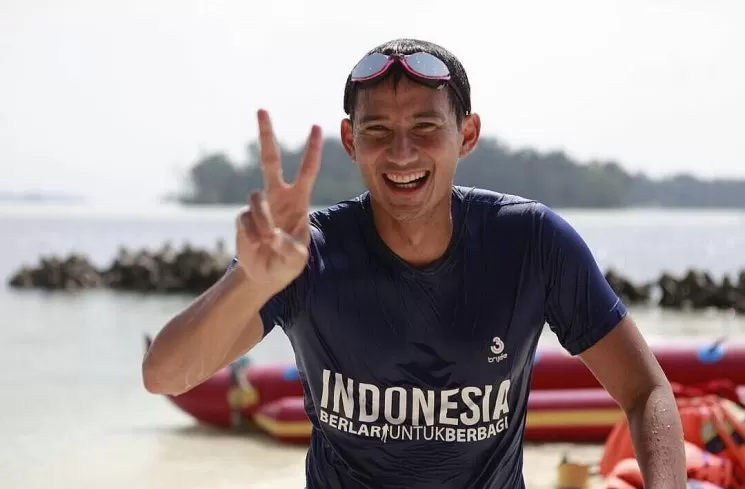 Sandiaga Uno lucu bahagia politik