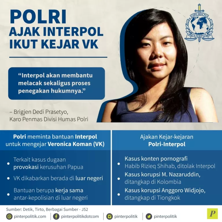 Polri meminta bantuan Interpol soal Veronika Koman