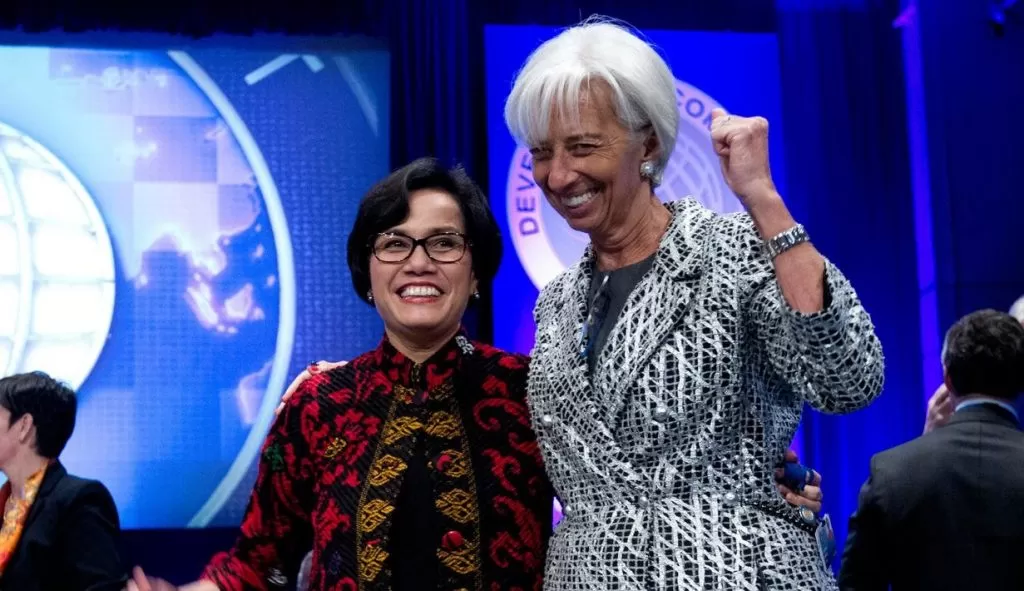 Sri Mulyani “Jualan” UU Ciptaker ke IMF