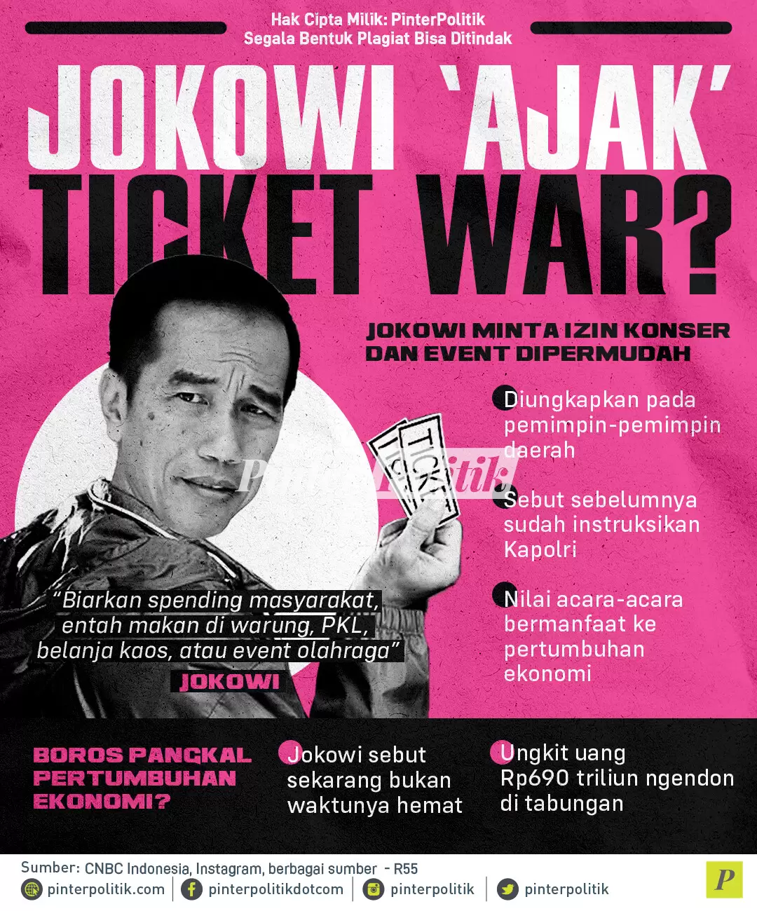 infografis jokowi ‘ajak ticket war