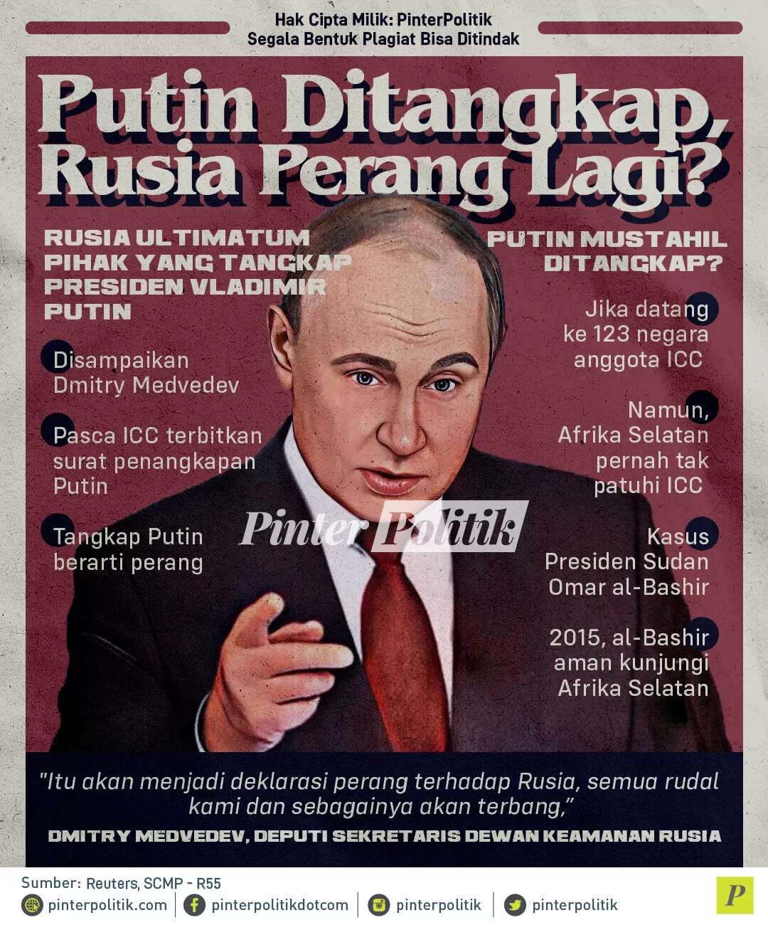 infografis putin ditangkap rusia perang lagi