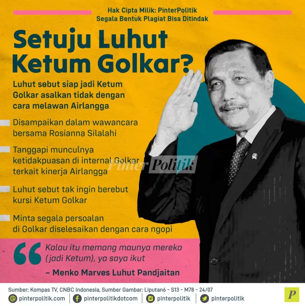 setuju luhut ketum golkar