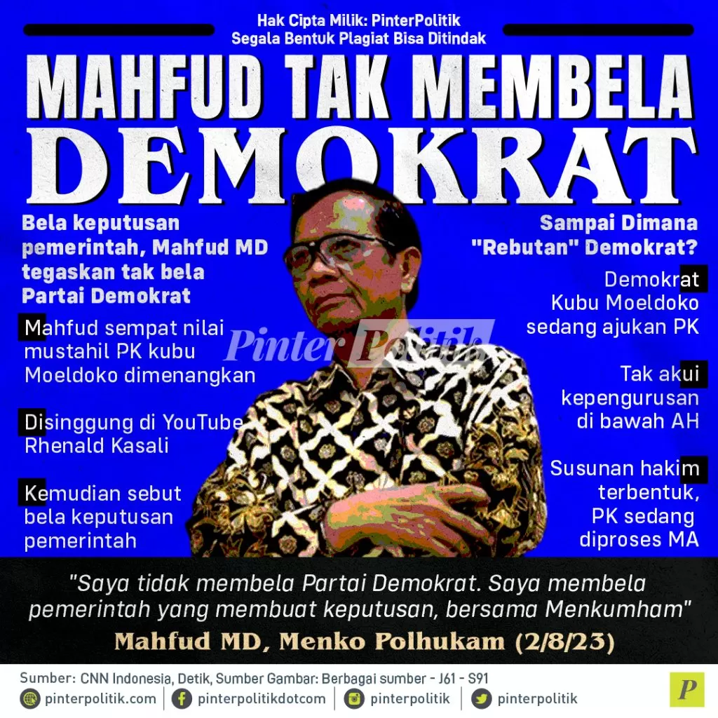 mahfud tak membela demokrat