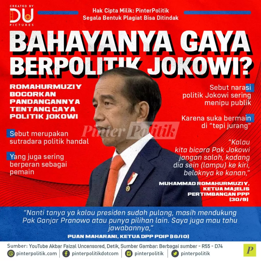 infografis bahayanya gaya berpolitik jokowi