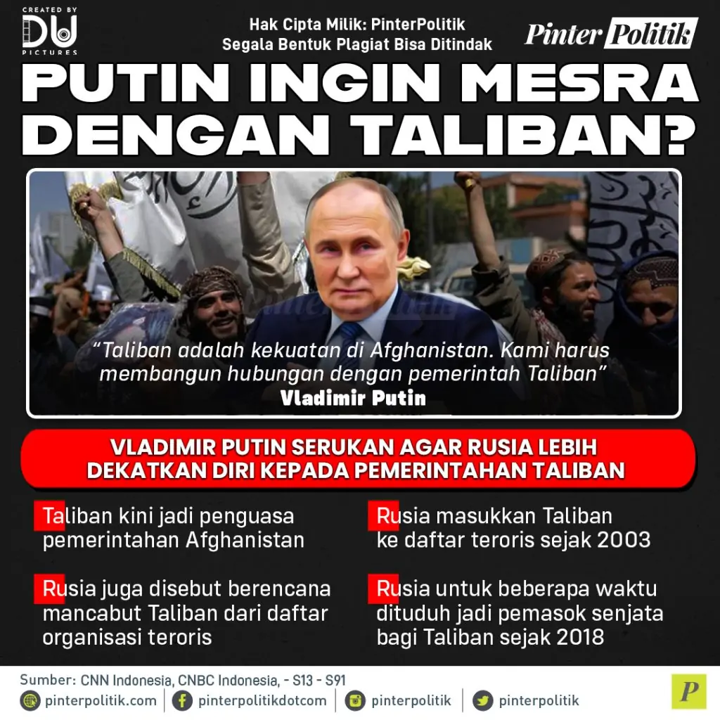 putin ingin mesra dengan taliban