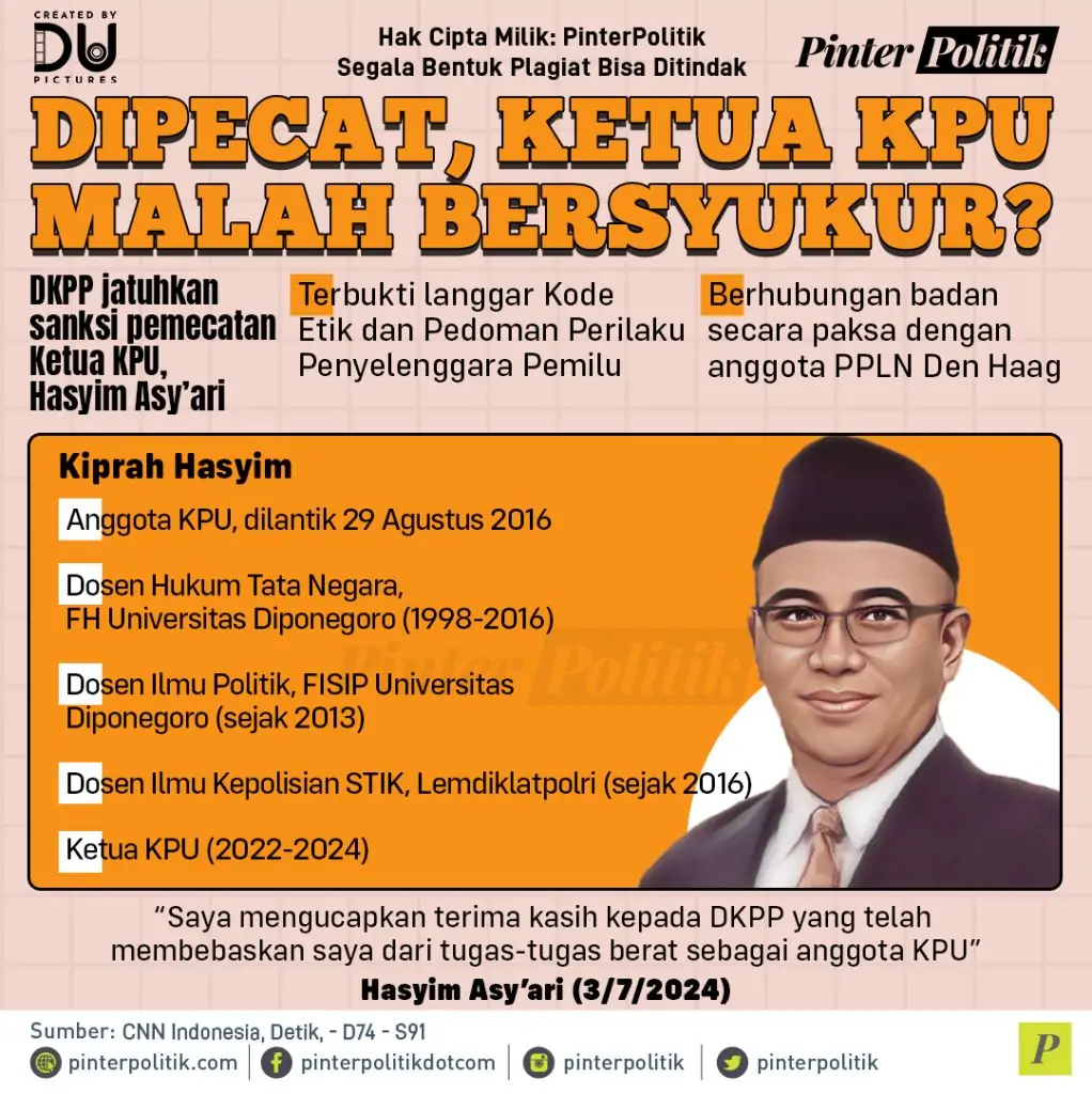 dipecat ketua kpu malah bersyukur