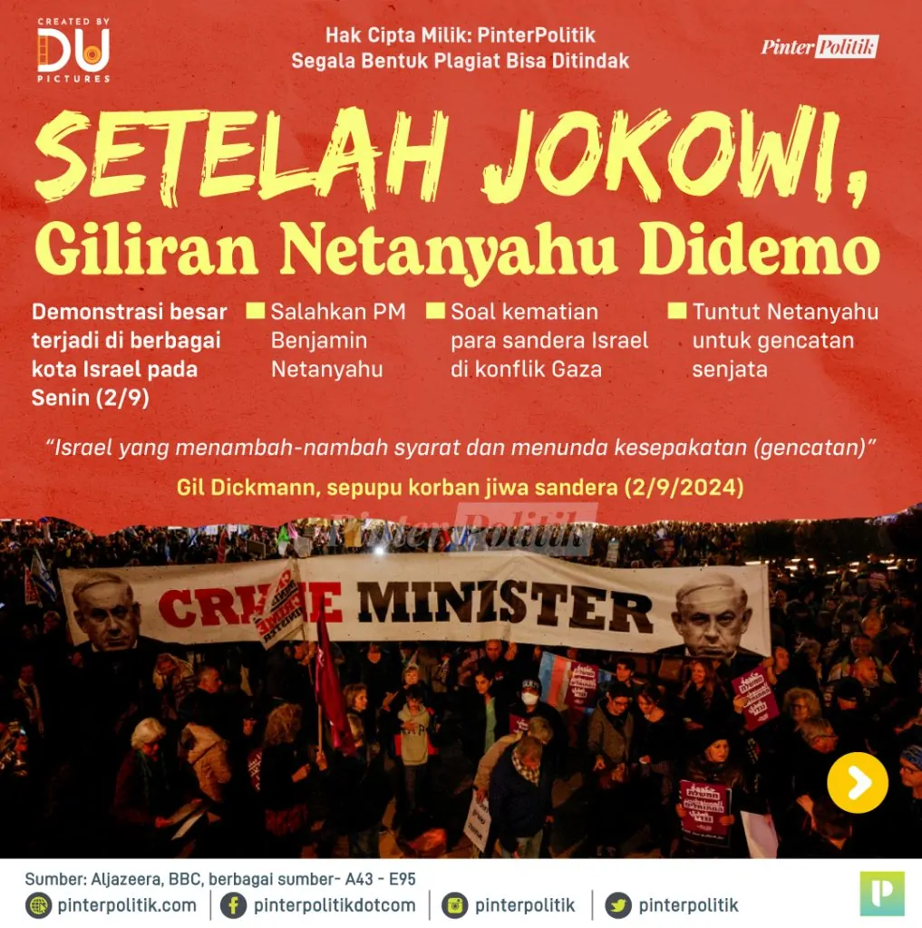 setelah jokowi, giliran netanyahu didemo 1