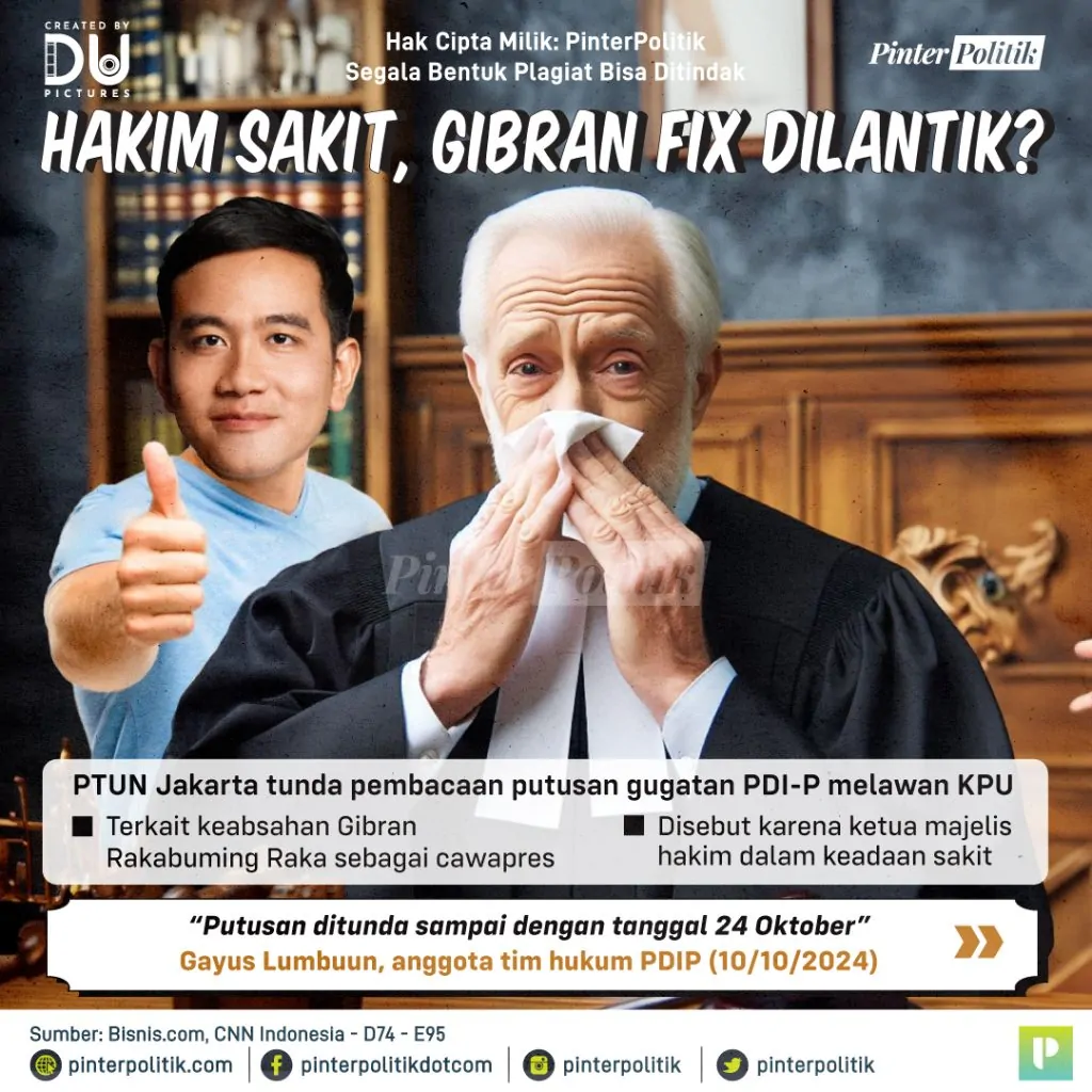 hakim sakit, gibran fix dilantik 1