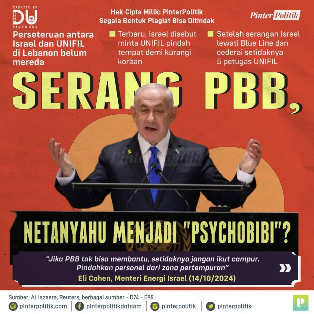 serang pbb, netanyahu menjadi psychobibi 1